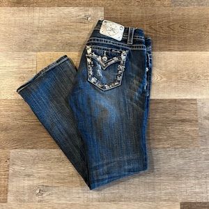 MissMe lowrise, bootcut, size 30, inseam 31